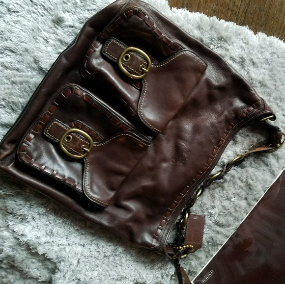 Coach Limited Edition" ELISA" Bleeker XL Leather - Picture 2 of 4